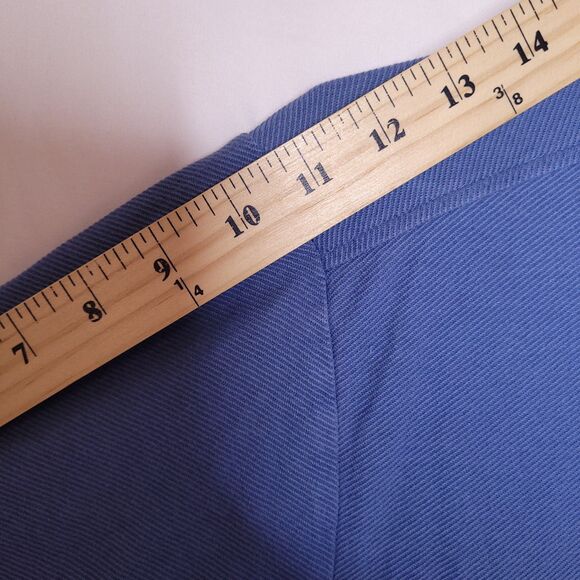 Tommy Bahama Polo Shirt Mens Large Blue Silk Cotton Blend - Picture 8 of 10